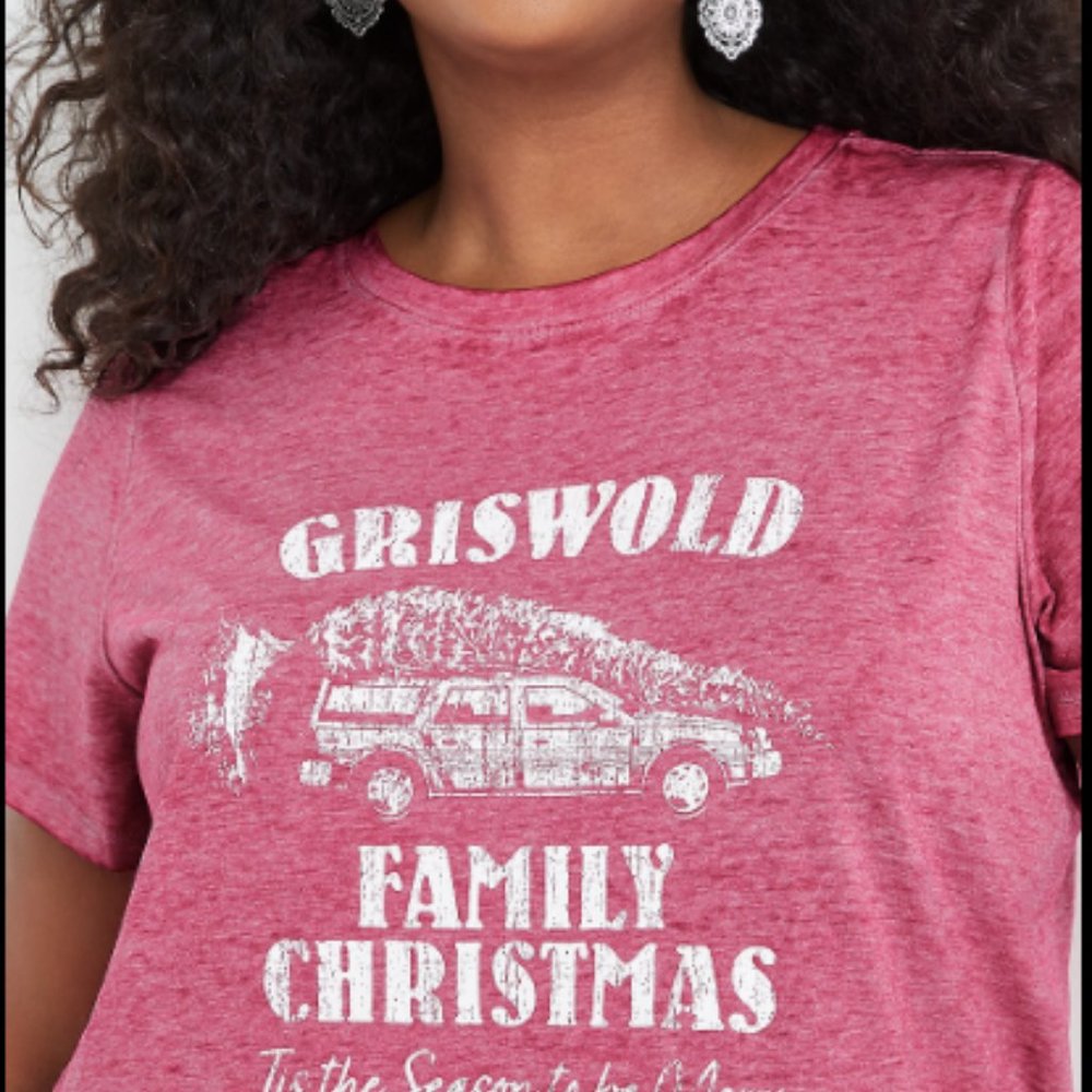 Maurices plus size Griswold Family Christmas Graphic Tee, red